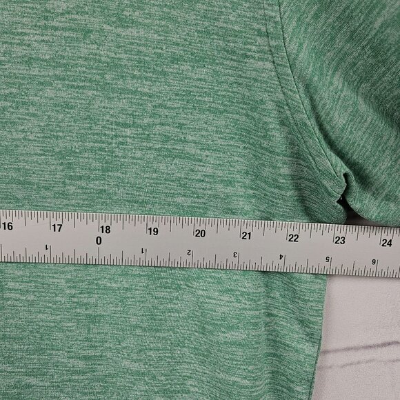 Rhoback Green Mens L Short Sleeve Shirt Tee Soft Stretch Comfort Quality Sports - Picture 10 of 11